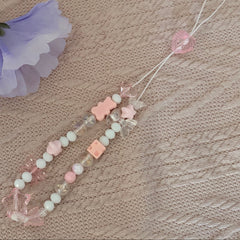 Peony Heart Phone Charm