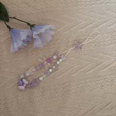 Lilac Flower Phone Charm