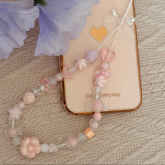 Clear Bow Phone Charm