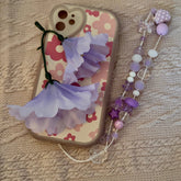 Clear Flower Phone Charm