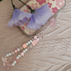 Peony Heart Phone Charm