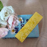 Golden Garden Handmade Fabric Bookmark