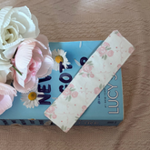 Porcelain Rose Handmade Fabric Bookmark