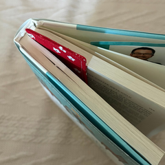 Cherry Picnic Handmade Fabric Bookmark