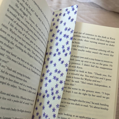 Lavender Sprinkle Handmade Fabric Bookmark