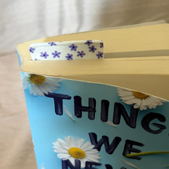 Lavender Sprinkle Handmade Fabric Bookmark