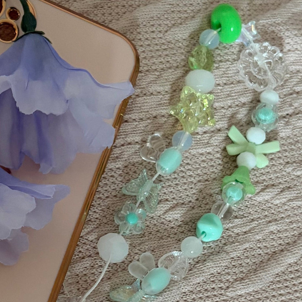 Mint Heart Phone Charm