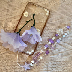 Lilac Star Phone Charm