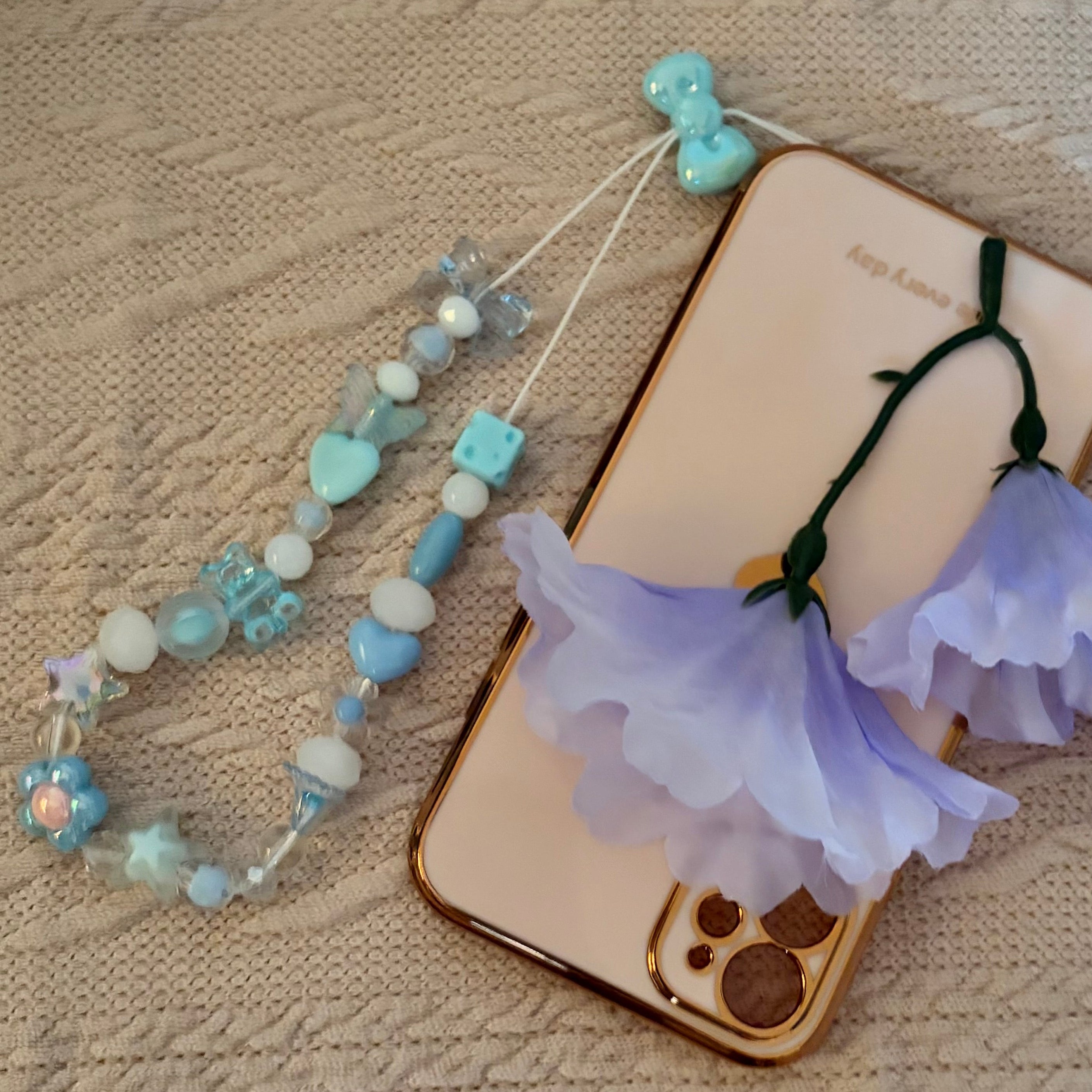 Sky Bow Tie Phone Charm