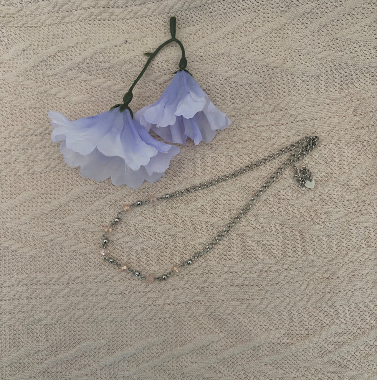 Blush Horizon Beaded Necklace