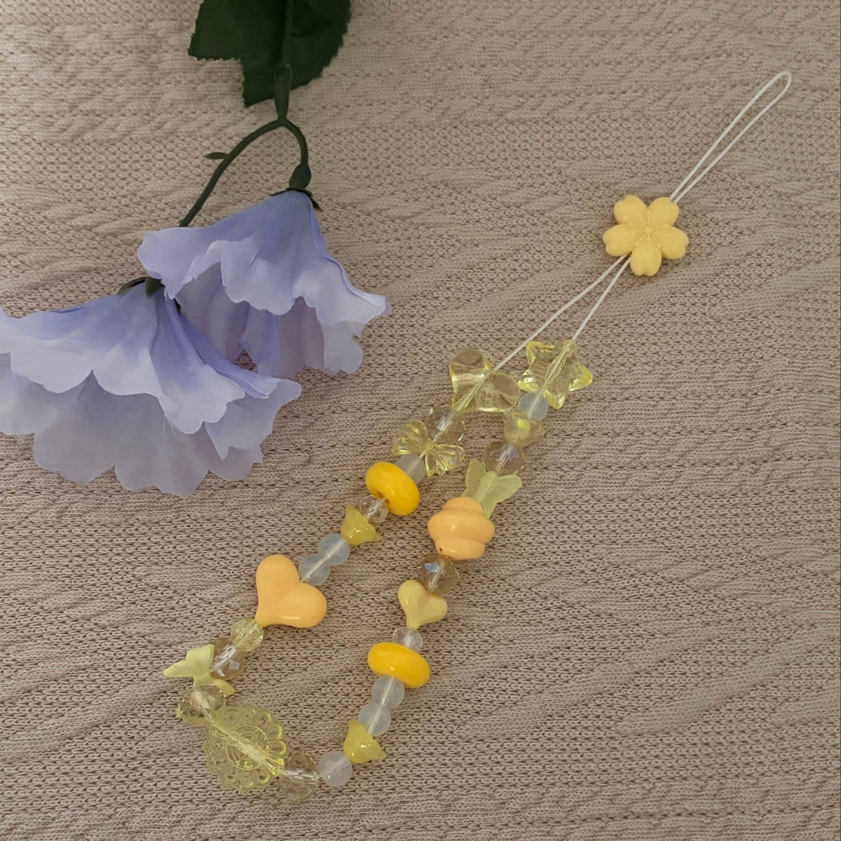 Sunny Flower Phone Charm