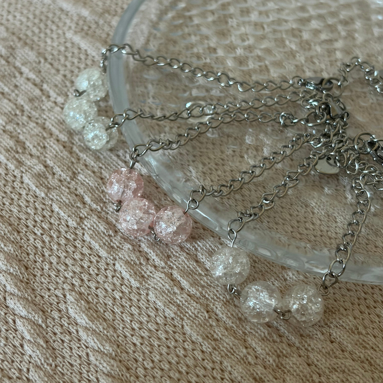 Ethereal Blush Beaded Bracelet