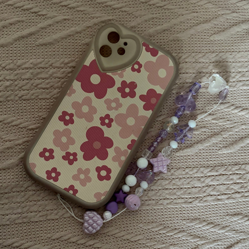 Lilac Heart Phone Charm