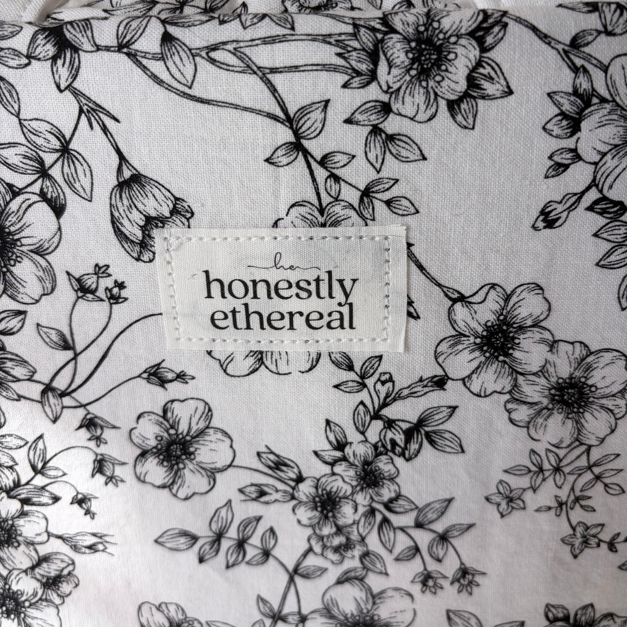 Porcelain Ink Handmade Floral Crossbody Bag