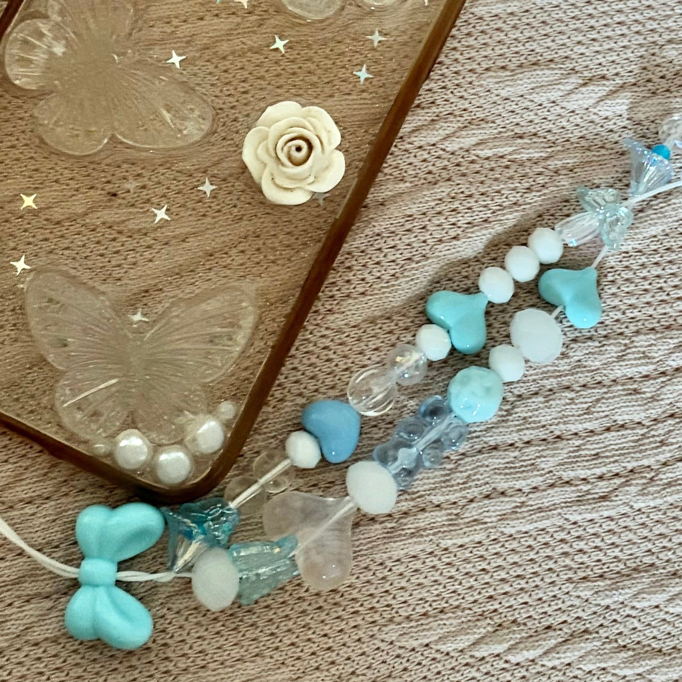Sky Bow Phone Charm