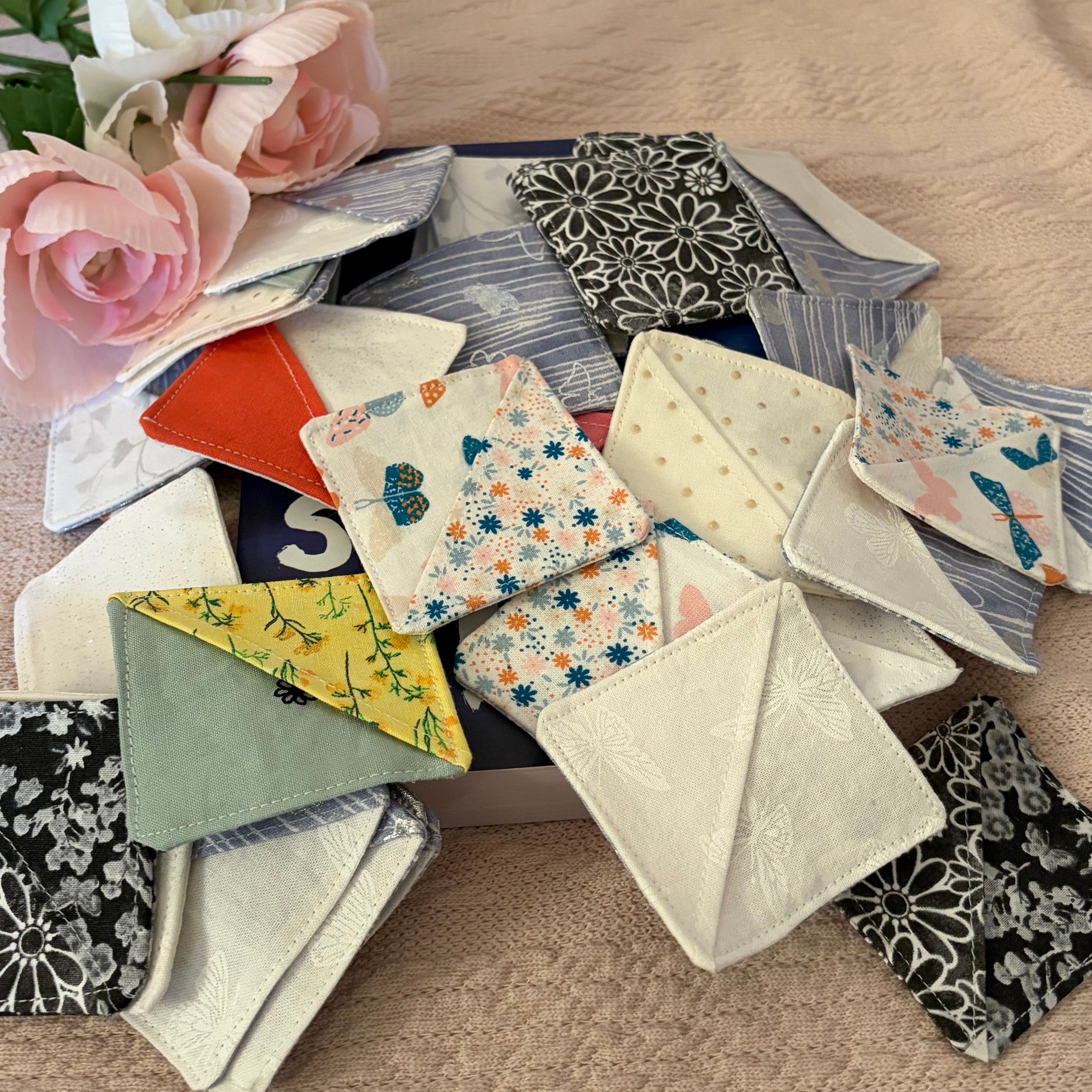 Handmade Fabric Corner Bookmark