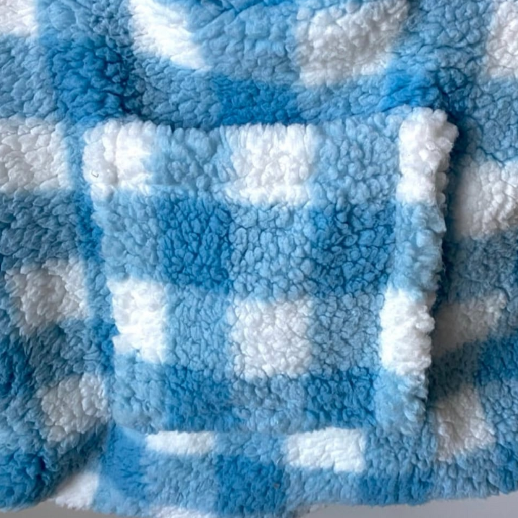 Sky Gingham Tote Bag