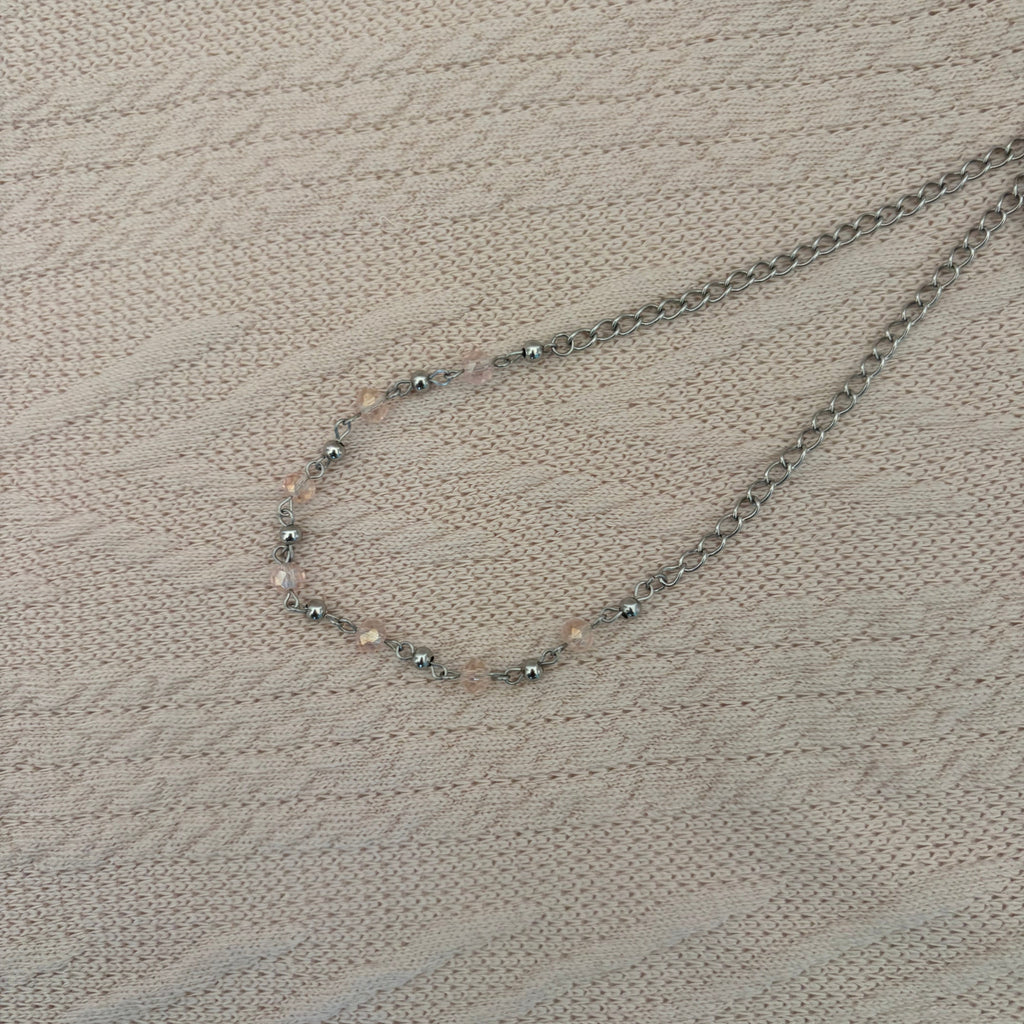 Blush Horizon Beaded Necklace