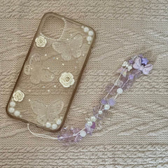 Lilac Flower Phone Charm