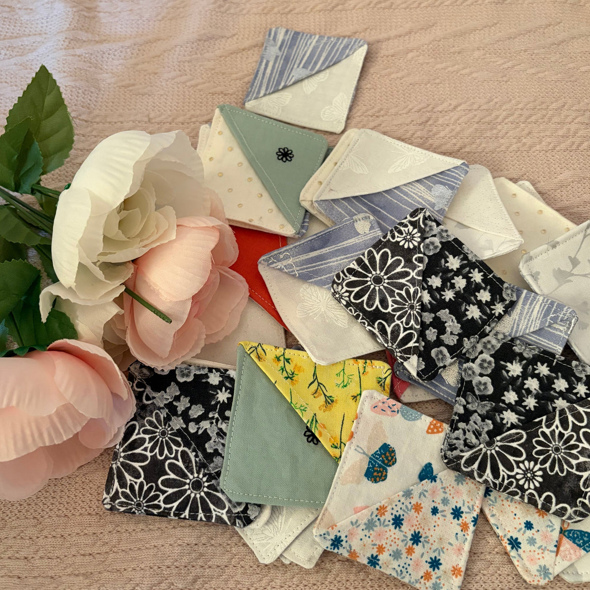 Handmade Fabric Corner Bookmark