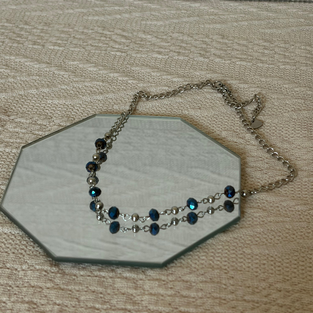 Midnight Tide Beaded Necklace