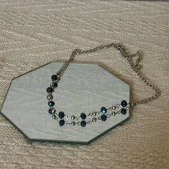 Midnight Tide Beaded Necklace