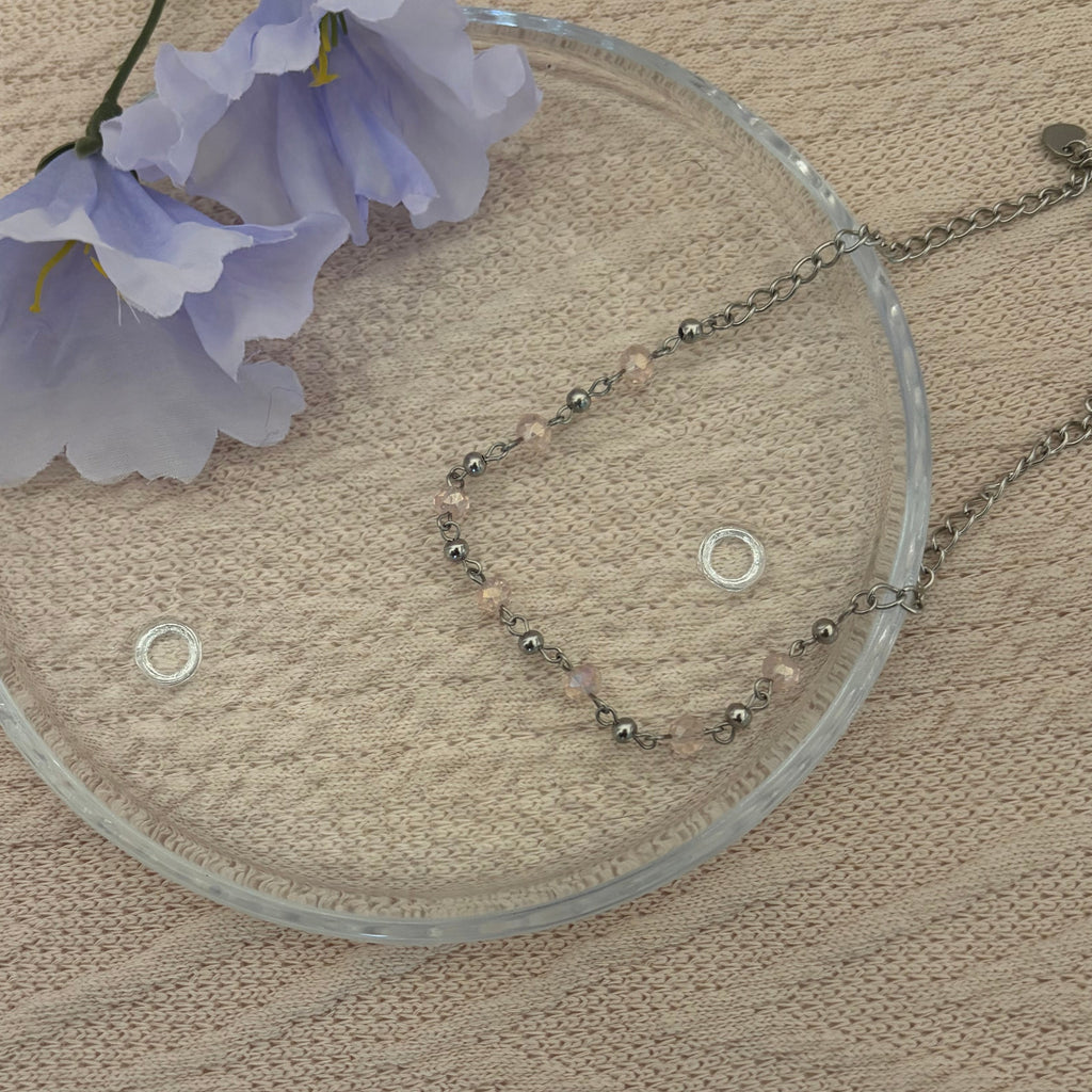 Blush Horizon Beaded Necklace