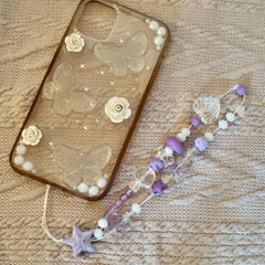 Lilac Star Phone Charm