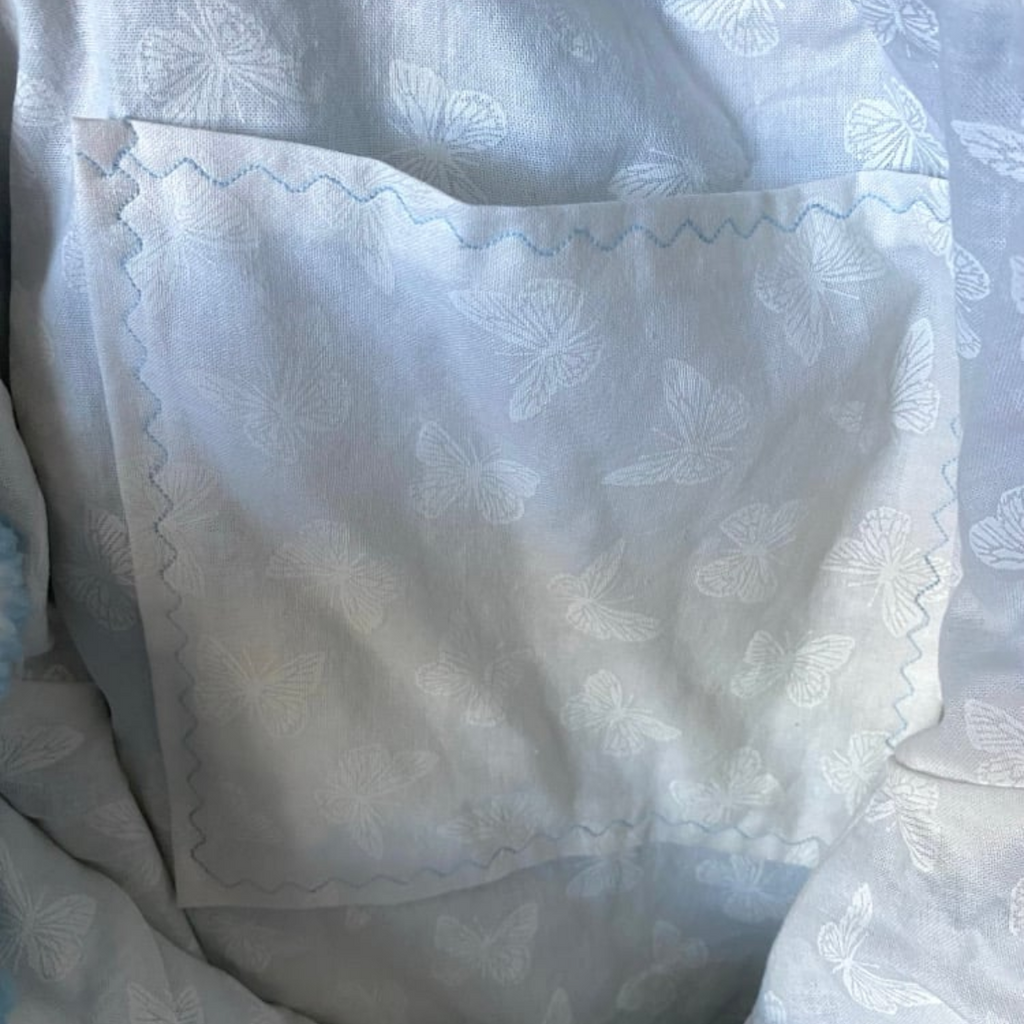 Sky Gingham Tote Bag