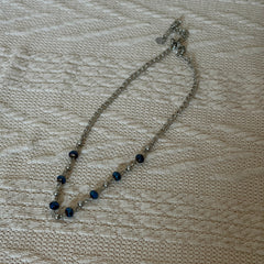 Midnight Tide Beaded Necklace