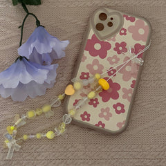 Clear Double Bow Phone Charm
