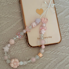 Clear Bow Phone Charm