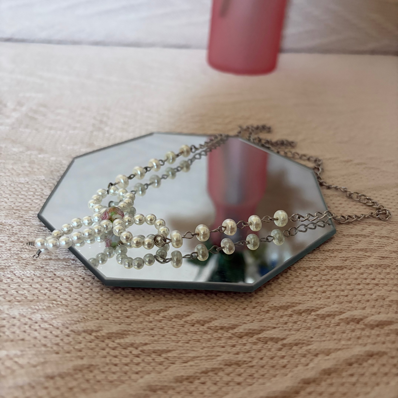 Garden Bow Beaded Necklace