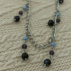 Midnight Garden Beaded Necklace