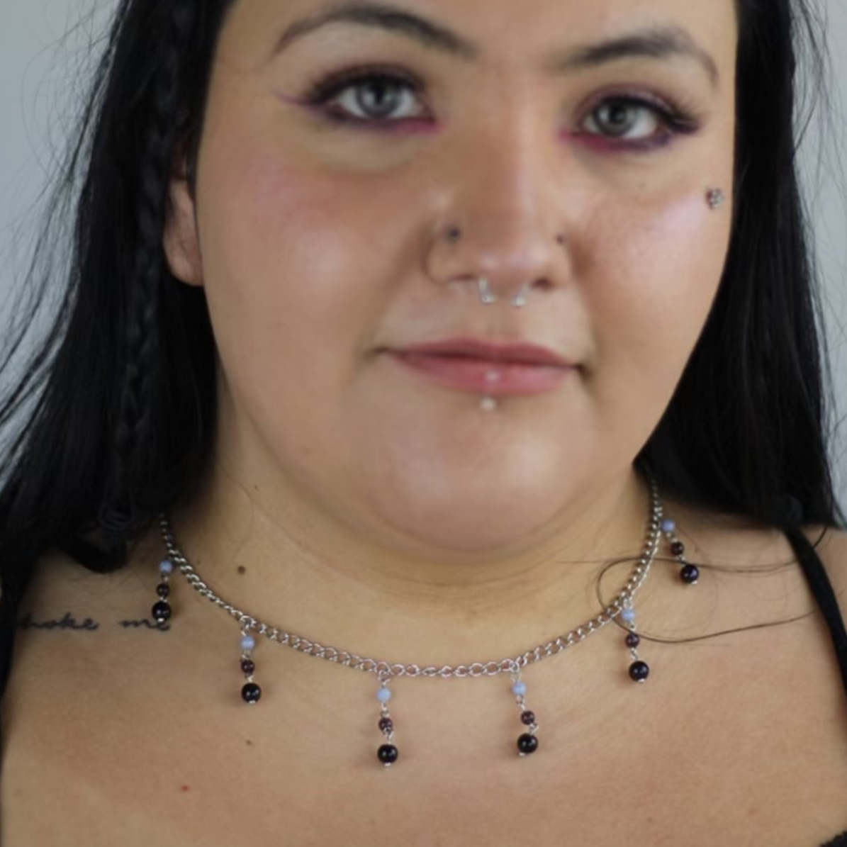 Midnight Garden Beaded Necklace