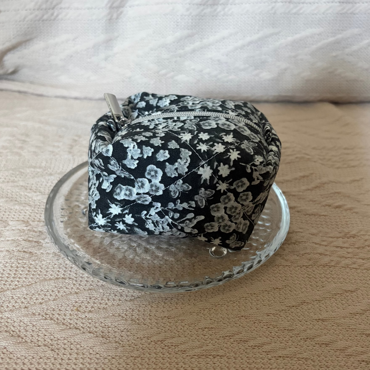 Midnight Bloom Boxy Coin Pouch