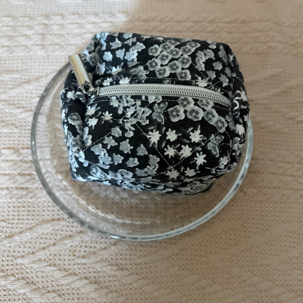 Midnight Bloom Boxy Coin Pouch