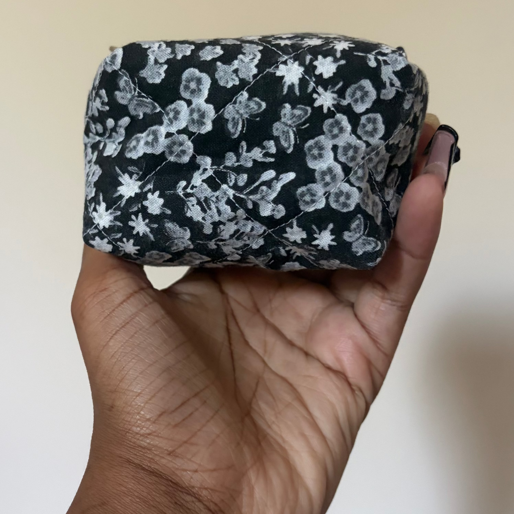 Midnight Bloom Boxy Coin Pouch