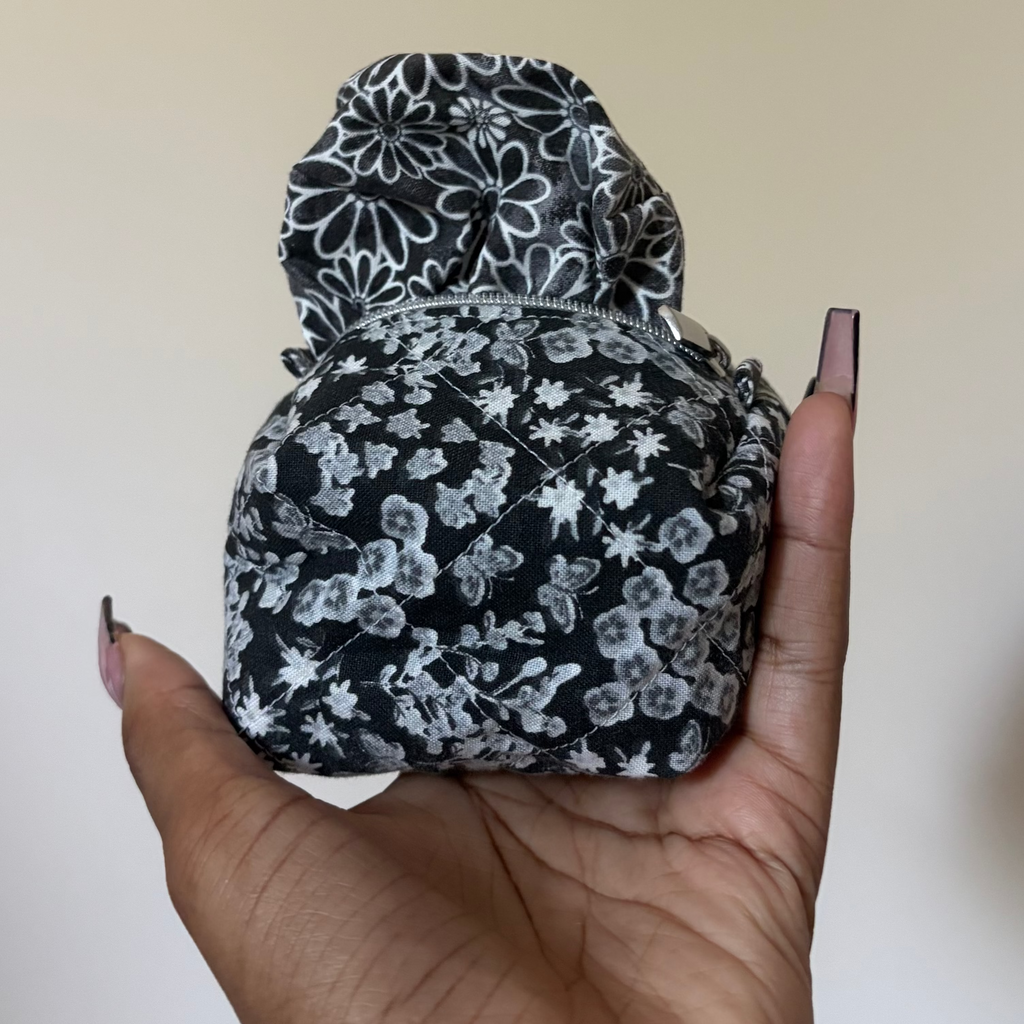 Midnight Bloom Boxy Coin Pouch