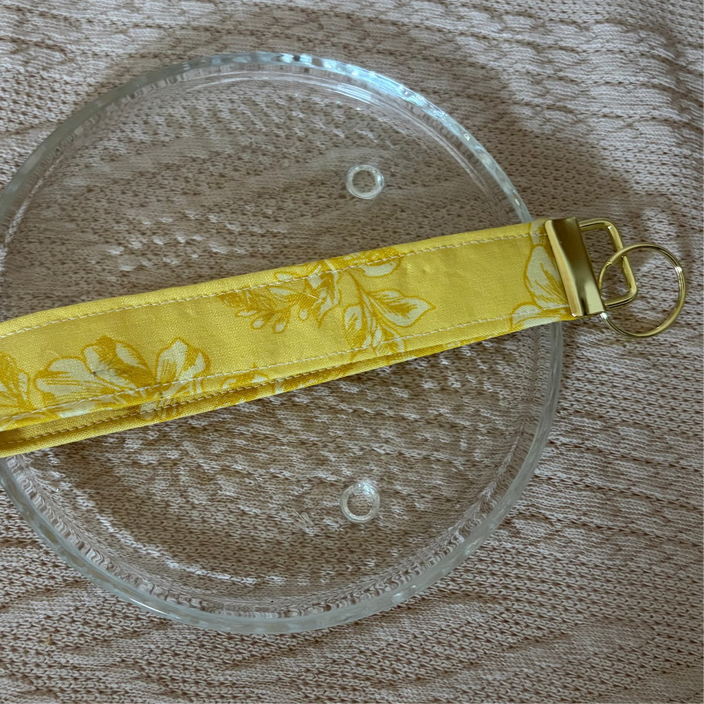 Golden Garden Handmade Wristlet