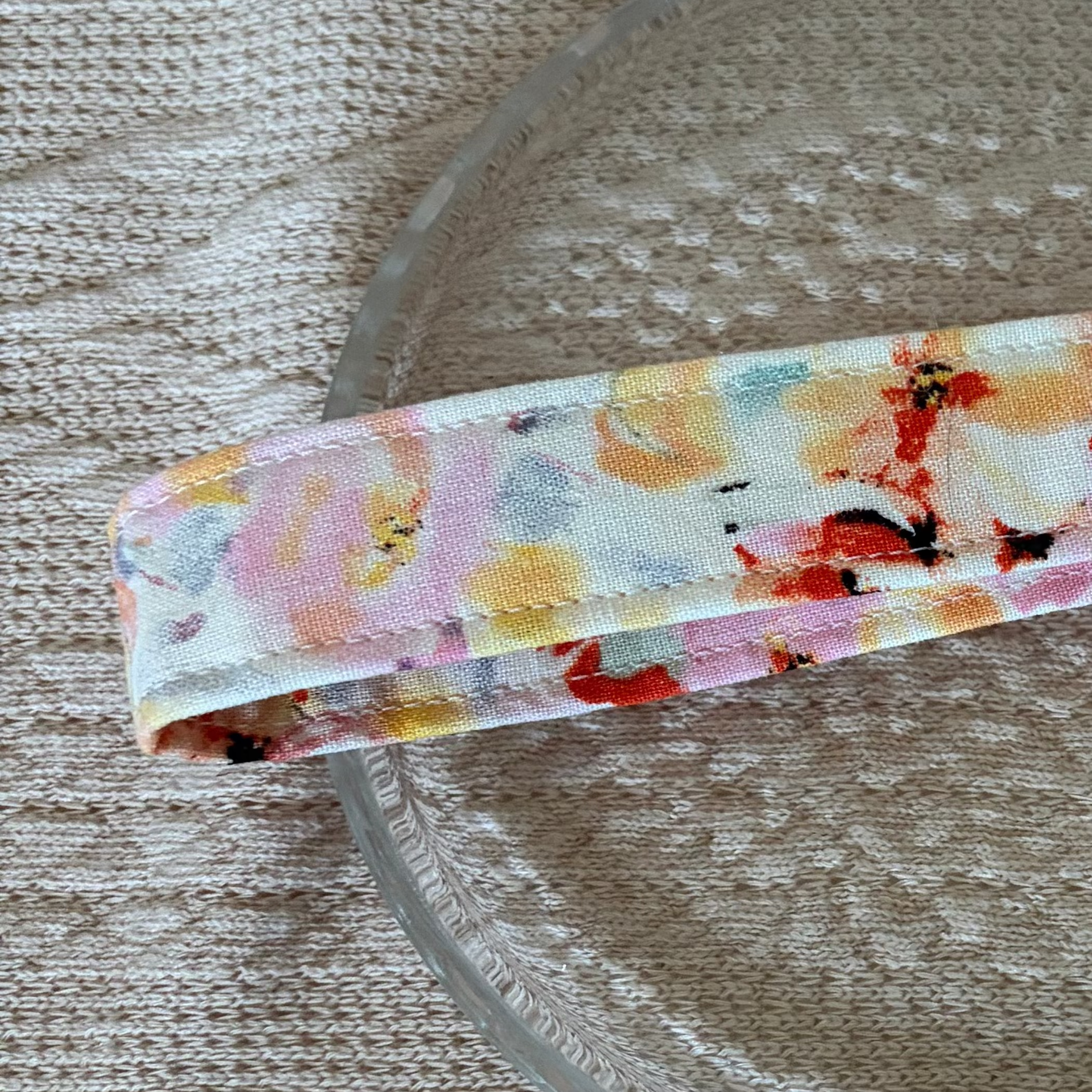 Blush Petals Handmade Wristlet