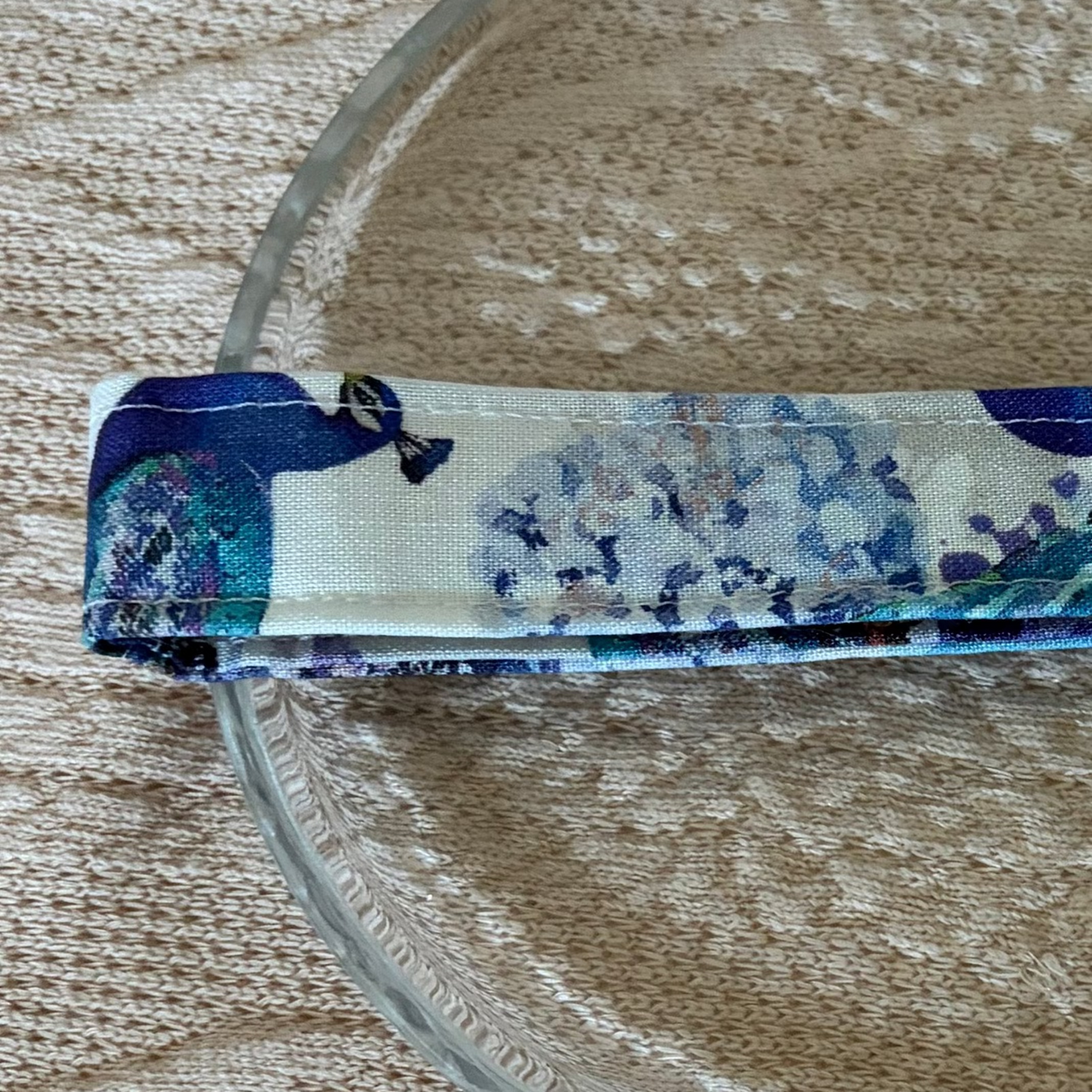 Peacock Tapestry Handmade Wristlet