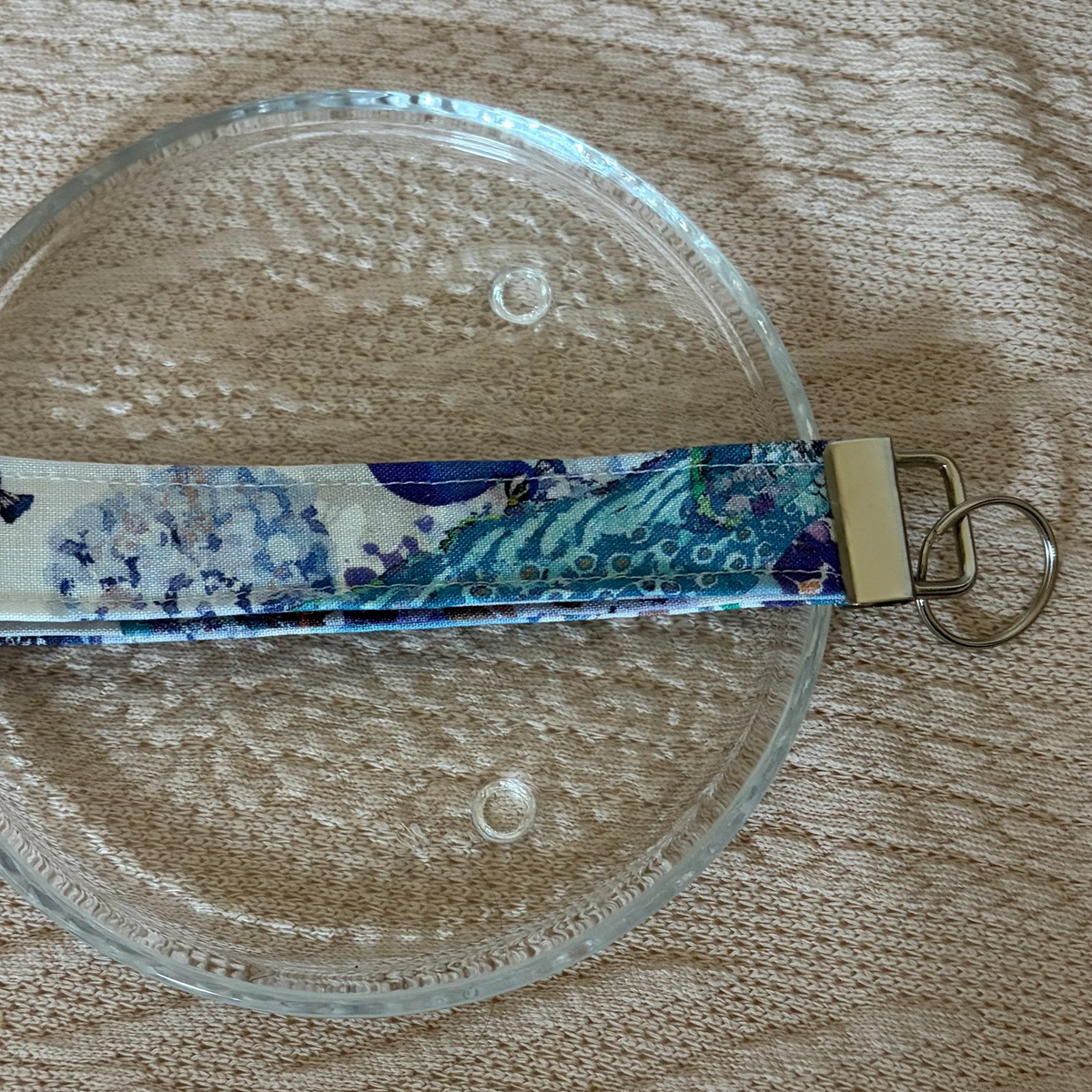 Peacock Tapestry Handmade Wristlet