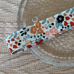 Amber Wildflower Handmade Wristlet