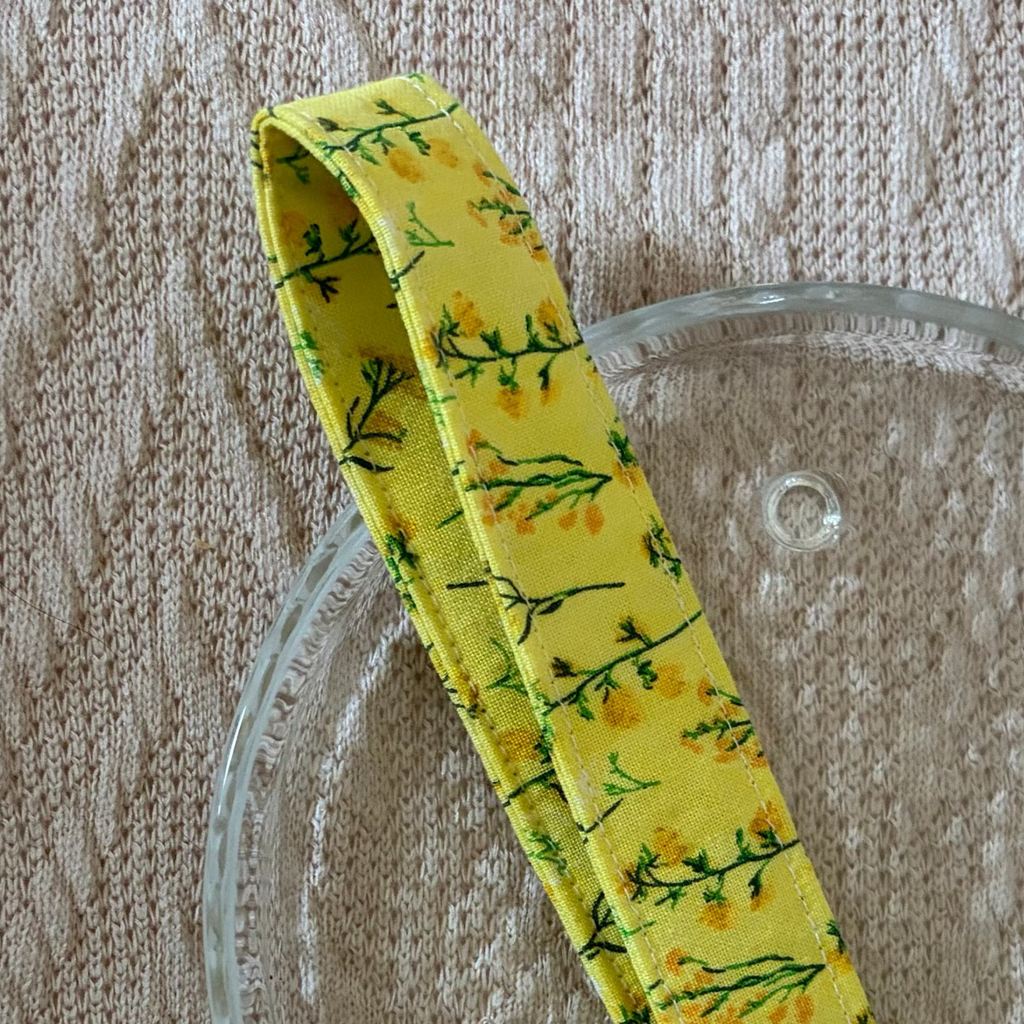 Golden Wildflower Handmade Wristlet