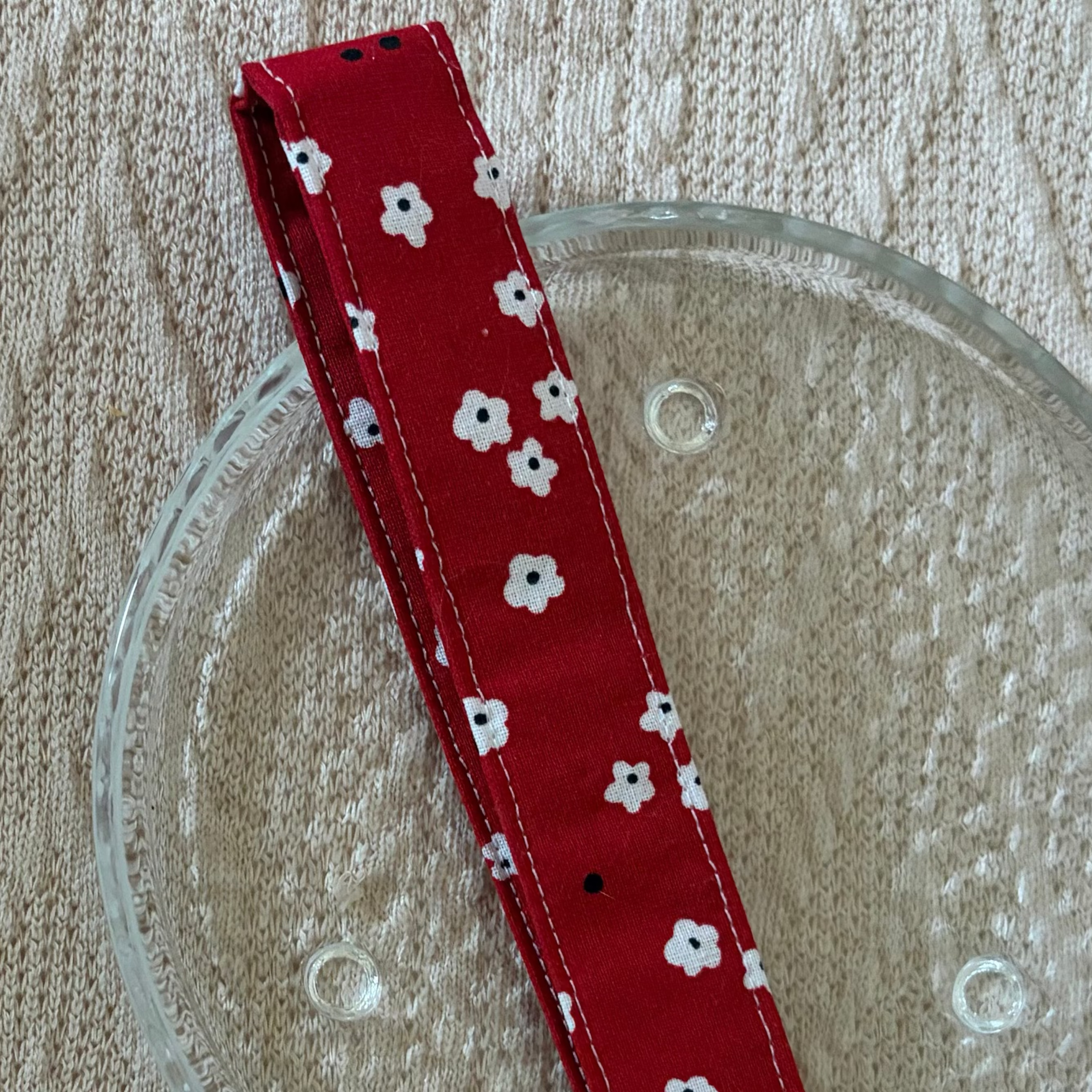 Cherry Picnic Handmade Wristlet