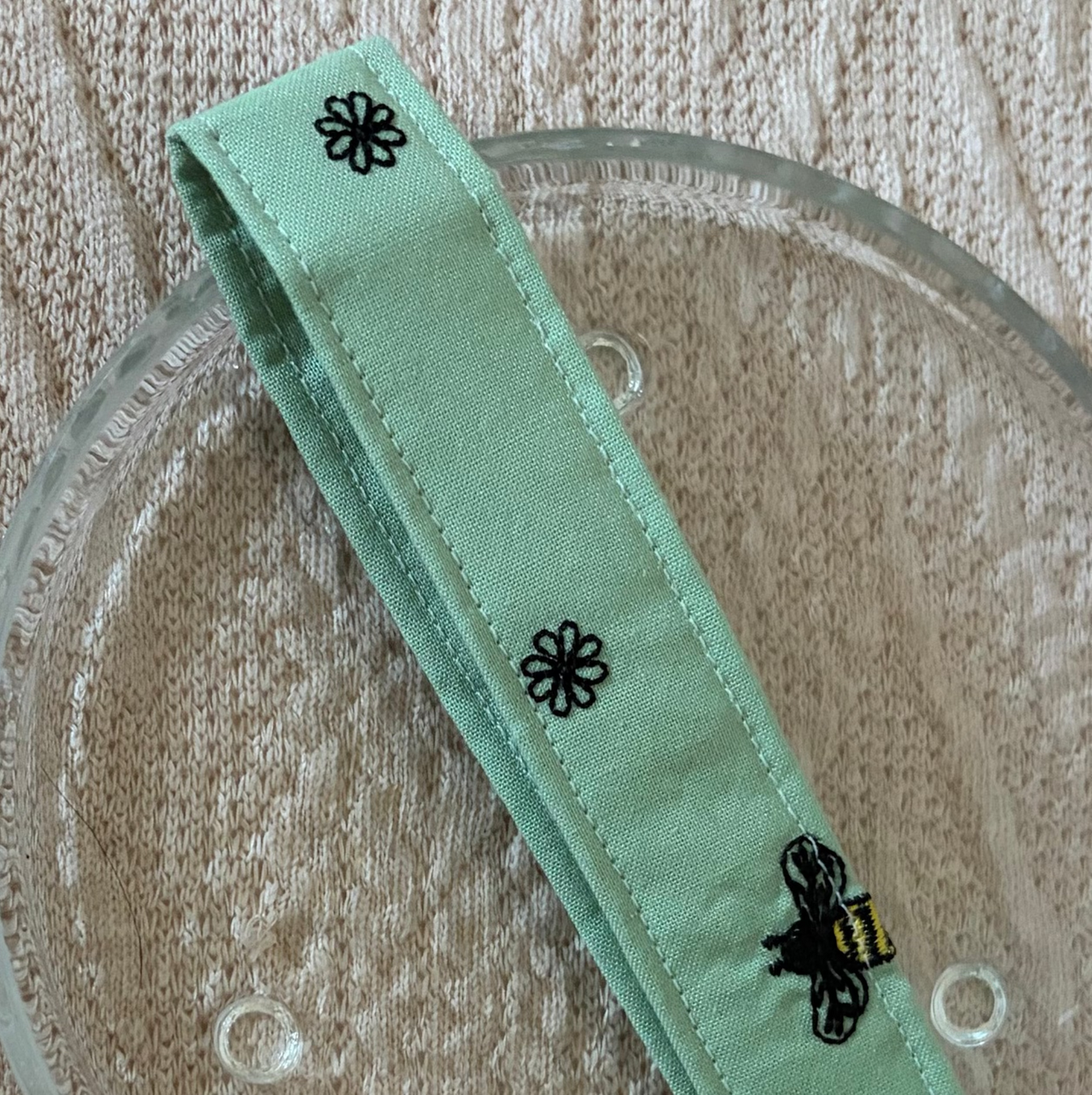 Bee Garden Handmade Wristlet