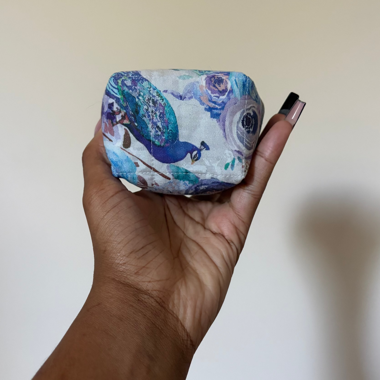 Peacock Tapestry Boxy Coin Pouch