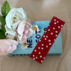 Cherry Picnic Handmade Fabric Bookmark