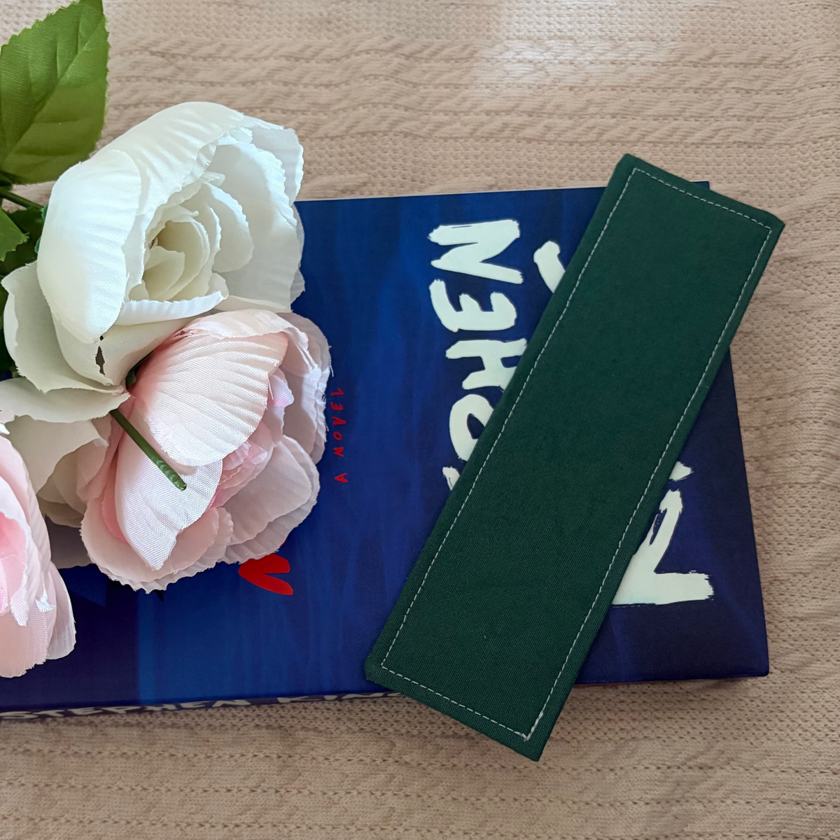 Solid Color Handmade Fabric Bookmark